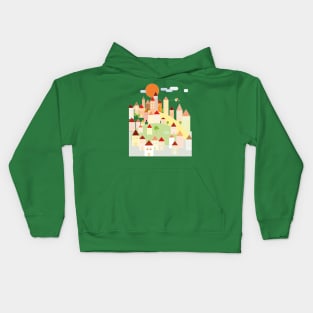 Hillside town Kids Hoodie